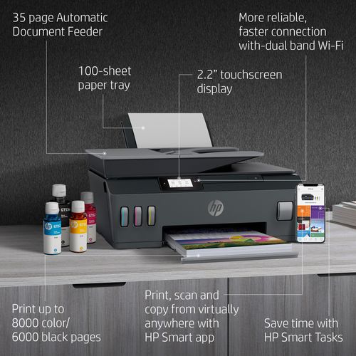 HP Smart Tank 530 Multifunction Printer with Refillable Tanks - 11