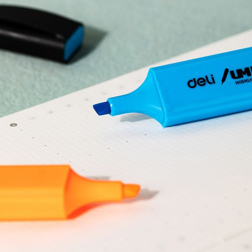 أبرزات DELI فلورسنت مجموعة 6 قطع U366 - 3