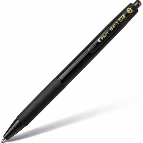  Stylo à bille rétractable Pilot BP-1 RT - Noir