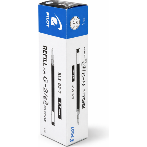 Lot de 12 Recharge Stylo Pilot  BLS-G2 0.7mm - Noir