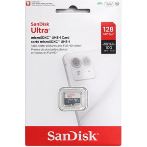 Carte mémoire SanDisk Ultra 128 Go microSDXC 100Mbps A1 CL10