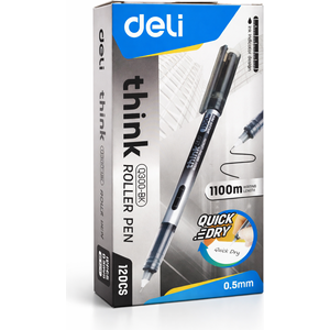 عبوة 12 قلم رولر Deli EQ300 مقاس 0.5 مم