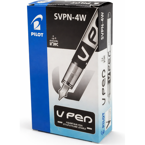قلم حبر سائل Pilot VPen SVPN-4W قابل للمسح – أسود – عبوة 12 قطعة