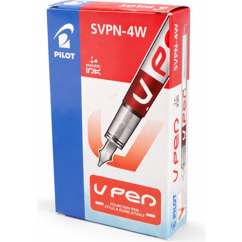 Stylo plume Pilot VPen SVPN-4W effaçable -Rouge- pack de 12pcs