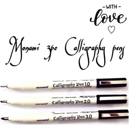 Stylo Calligraphie Monami 2.0 mm – Feutre Professionnel à Encre à Base d’Eau - 2