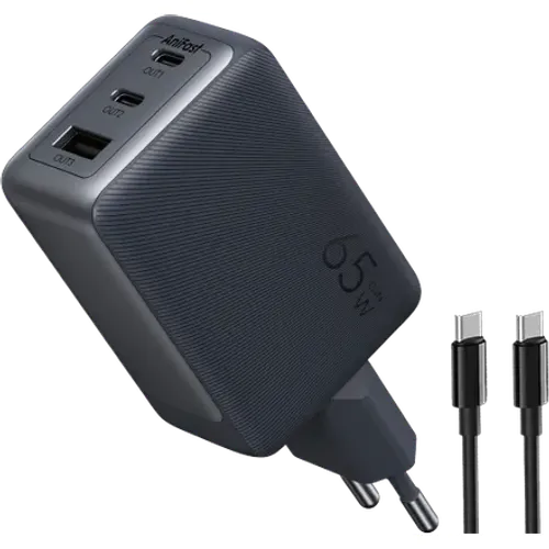 Oraimo HyperGaN 65 65W - Chargeur Ultra-Rapide Téléphones, Tablettes et Laptops