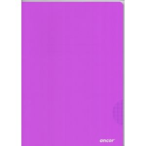 Cahier ancor 96p piqué Grand Format 90g Grand Carreaux - Mauve