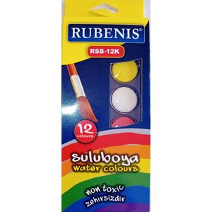 Peinture à eau RUBENIS 12 couleurs