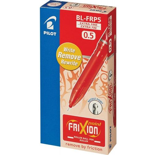 Stylos effaçables Pilot FriXion BL-FRP5 – Pack de 12pcs – Rouge
