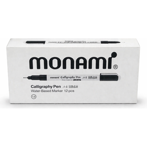قلم الخط Monami 1.0 مم عبوة 12 قطعة 