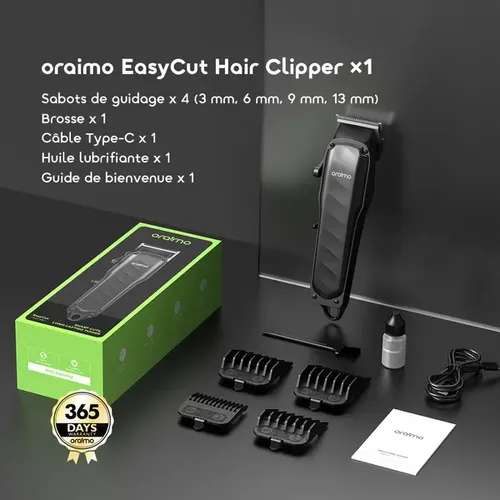oraimo EasyCut Tondeuse à cheveux super puissante et réglable - 2