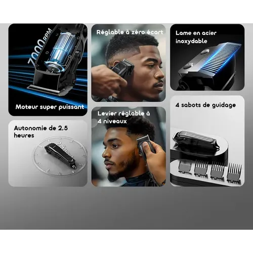 oraimo EasyCut Tondeuse à cheveux super puissante et réglable - 3