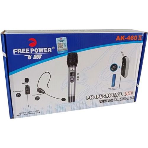 Microphone sans fil UHF à pince Freepower AK460 - 2