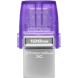 Clé USB Kingston DataTraveler microDuo 3C USB Type-A / Type-C 3.2 - 128 Go