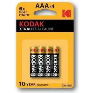 كوداك 4 × بطاريات قلوية XtraLife قلوية LR6 / AAA