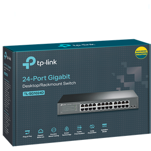 TP-Link Switch 24 Ports Gigabit (Bureau/Rackable, Boîtier Métal)