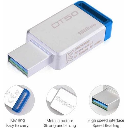 Memoria USB Kingston Exodia S / 128GB / USB-A 3.2 / Azul / DTXS/128GB Memoria USB Kingston Exodia S / 128GB / USB-A 3.2 / Azul / DTXS/128GB