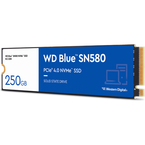 Disque dur interne SSD WD Blue SN580 PCIe 4.0 M.2 2280 NVMe 500 Go