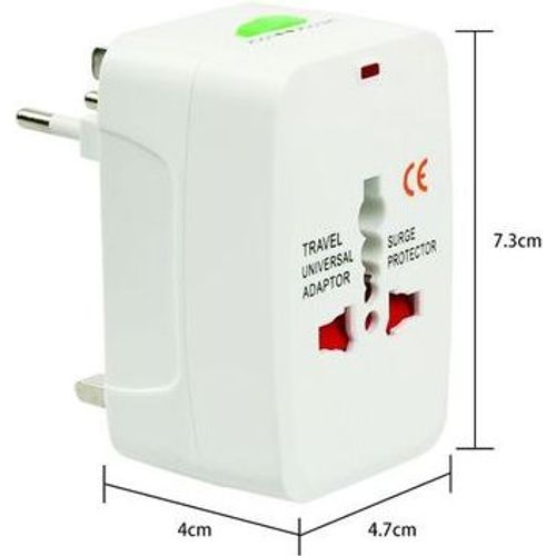 محول كهربائي عالمي للسفر 4 في 1: محول المقابس الأمريكية / البريطانية / الأسترالية / الأوروبية. - 2