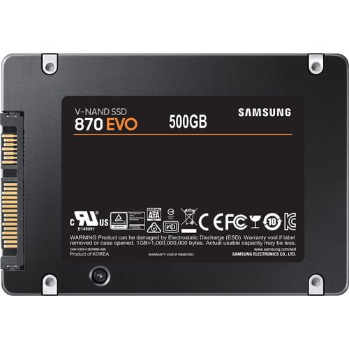 Disque dur interne SSD Samsung 870 EVO SATA 2.5" 500 Go - 2