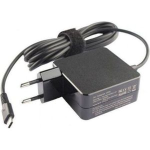 Type-C 65w compatible charger for Lenovo, HP, and Dell laptops.