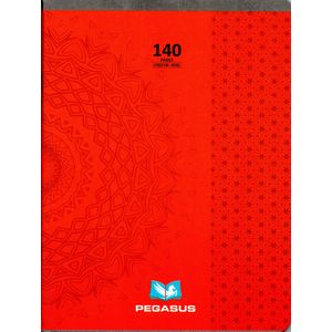 Cahier PEGASUS 140p piqué Petit Format 60g Grand Carreaux