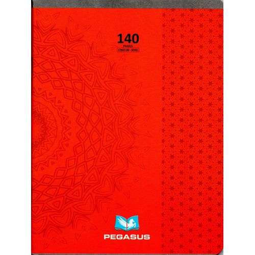 Cahier PEGASUS 140p piqué Petit Format 60g Grand Carreaux
