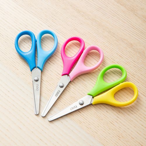 Ciseaux Scolaires Deli D60100 114 mm  - Bleu - 2