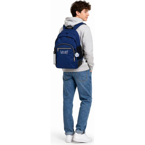Sac à dos WOOT bleu scolaire 25L - 5