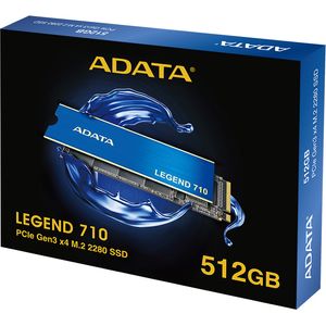 Disque Dur interne SSD ADATA LEGEND 710 PCIe Gen3x4 M.2 2280 - 512Go, 1To