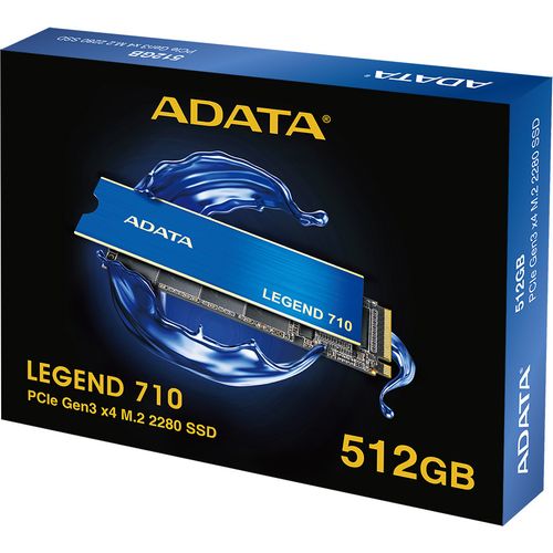 Disque Dur interne SSD ADATA LEGEND 710 PCIe Gen3x4 M.2 2280 - 512Go, 1To