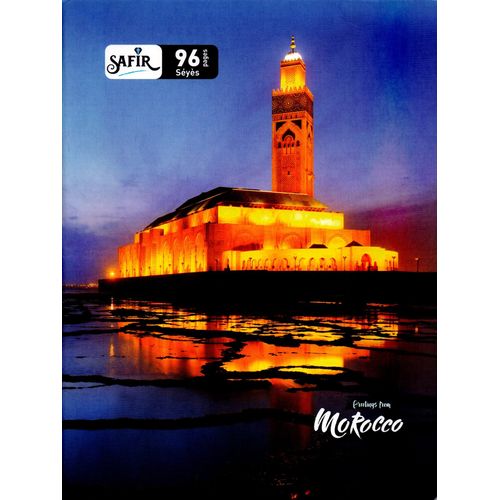 Cahier SAFIR 96p piqué A5 60g Grand Carreaux