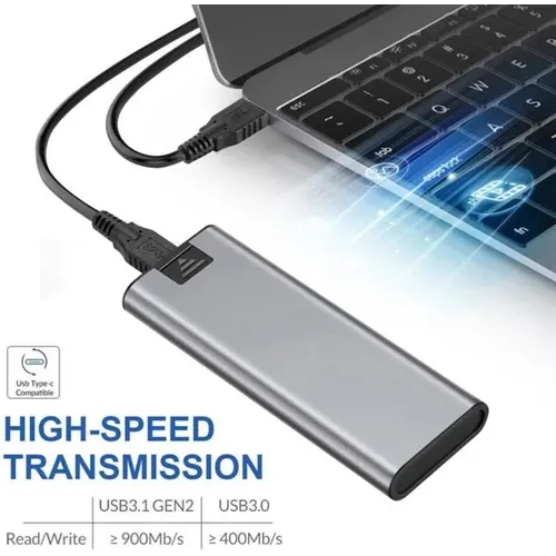 Boîtier SSD M2, USB 3.1 vers Type C, Boitier SSD NVMe - 2