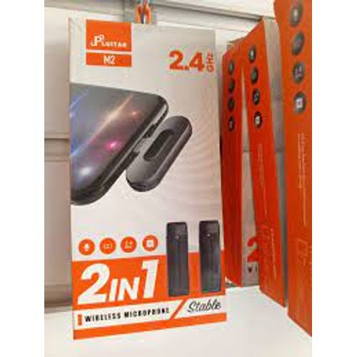 دو ميكروفون سلكي لاسلكي بتردد 2.4 غيغاهرتز مع تقنية تقليل الضوضاء - 2