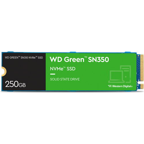 Disque dur interne SSD WD Green SN350 M.2 2280 NVMe 250 Go