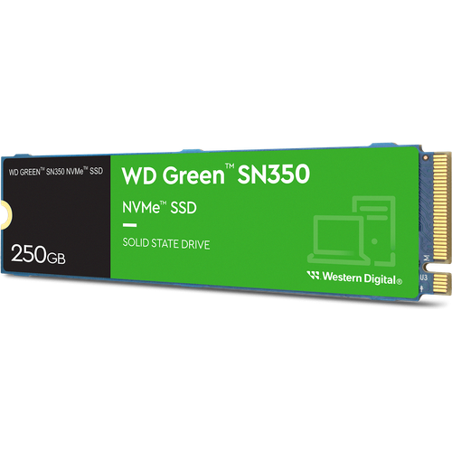 قرص تخزين صلب داخلي SSD WD Green SN350 M.2 2280 NVMe بسعة 250 غيغابايت - 2