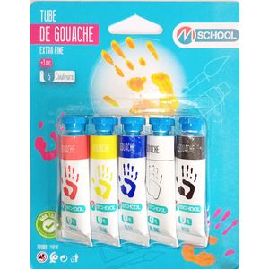 Gouaches 5 Tubes MSCHOOL