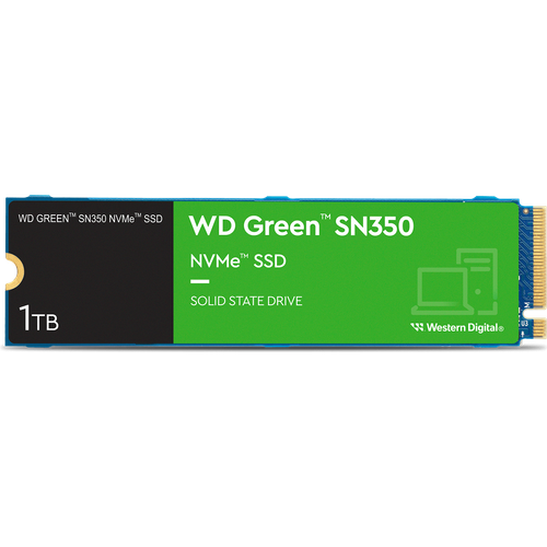 Disque dur interne SSD WD Green SN350 NVMe PCIE M.2 2280 3D NAND 1 To