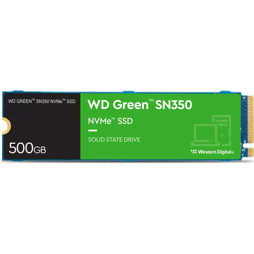Disque dur interne SSD WD Green SN350 NVMe PCIE M.2 2280 3D NAND 480 Go