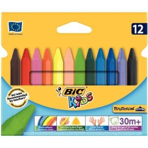 Crayons de couleurs BIC Kids PLASTIDECOR Triangle 12 couleurs