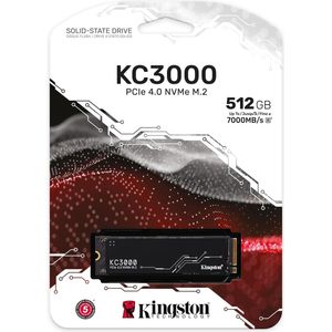Disque Dur interne SSD Kingston KC3000 NVMe M.2 2280 4.0 PCIe 512 Go