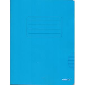 Cahier ancor 96p piqué Petit Format 90g Grand Carreaux-bleu