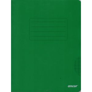 Cahier ancor 96p piqué Petit Format 90g Grand Carreaux- vert
