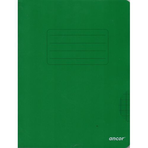 Cahier ancor 96p piqué Petit Format 90g Grand Carreaux- vert