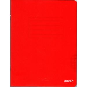 Cahier ancor 96p piqué Petit Format 90g Grand Carreaux - rouge