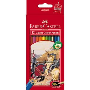 Crayons de couleurs Faber-Castell 12 couleurs longues