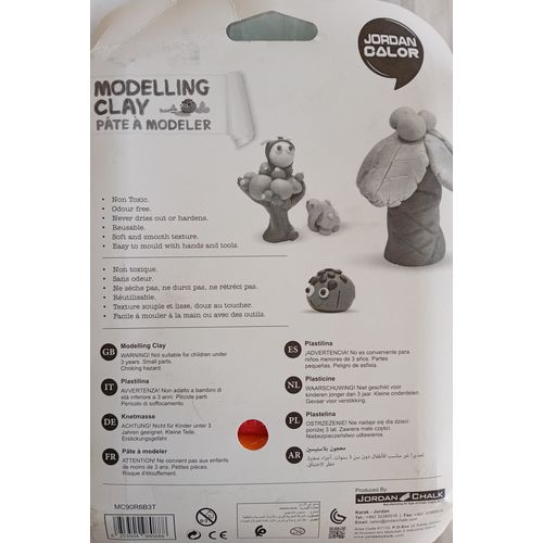 Modeling clay JORDAN COLOR 6 colors with 3 molds - 2