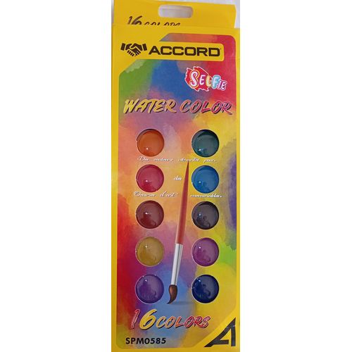 Peinture Aquarelle ACCORD Selfie 16 couleurs