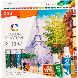 Deli Color Emotion peinture acrylique 24 couleurs