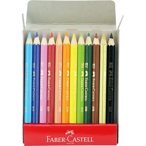 Crayons de couleurs Faber-Castell 12 couleurs mini - 2